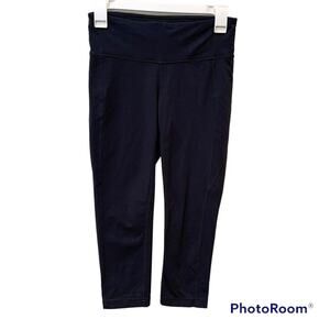 Athleta Blue Revelation Capri Leggings Cropped 921636 Womens Size Small